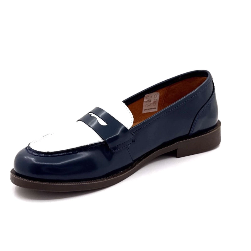 Ivoire 13343 Cuir Glacé Bleu Marine & Blanc 13343 - POLIDO GLACE - 8077 / 84 Printemps Eté 2025