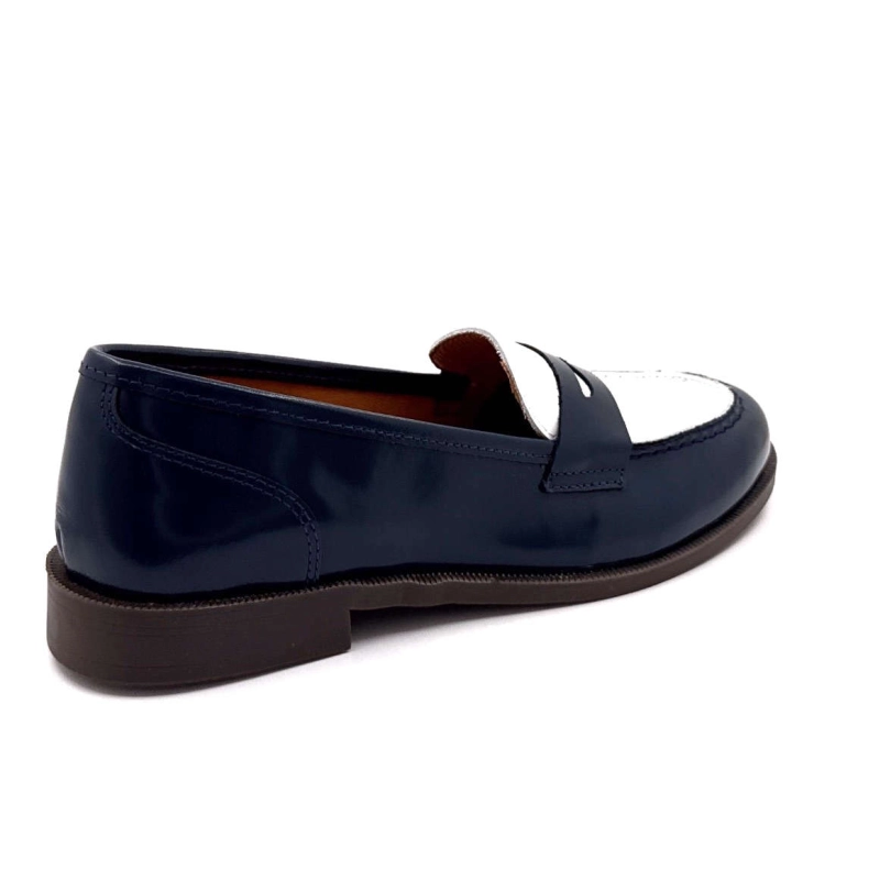 Ivoire 13343 Cuir Glacé Bleu Marine & Blanc 13343 - POLIDO GLACE - 8077 / 84 Printemps Eté 2025