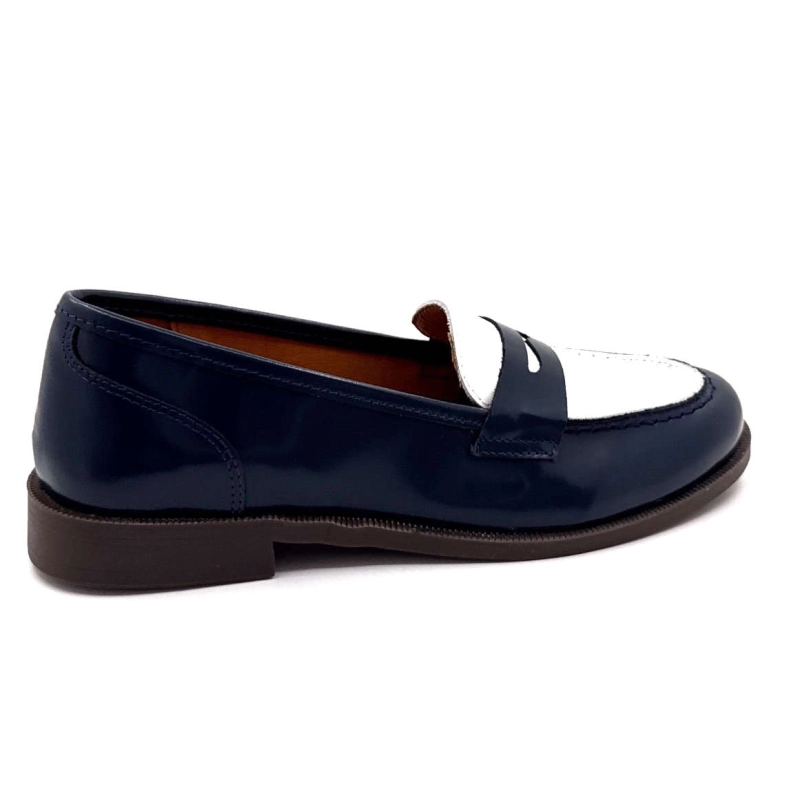 Ivoire 13343 Cuir Glacé Bleu Marine & Blanc 13343 - POLIDO GLACE - 8077 / 84 Printemps Eté 2025