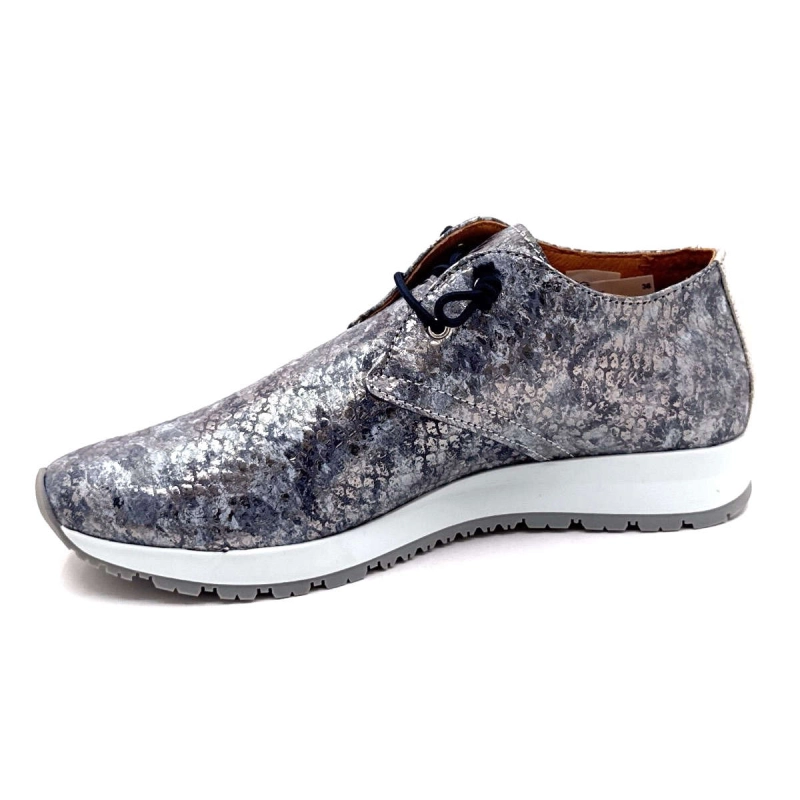 Ivoire 13588 Cuir Reptile Bleu Argent 13588 - ANIL. MALIK/CL - 8527 / Printemps Eté 2025