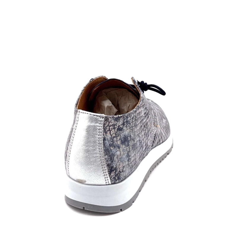 Ivoire 13588 Cuir Reptile Bleu Argent 13588 - ANIL. MALIK/CL - 8527 / Printemps Eté 2025