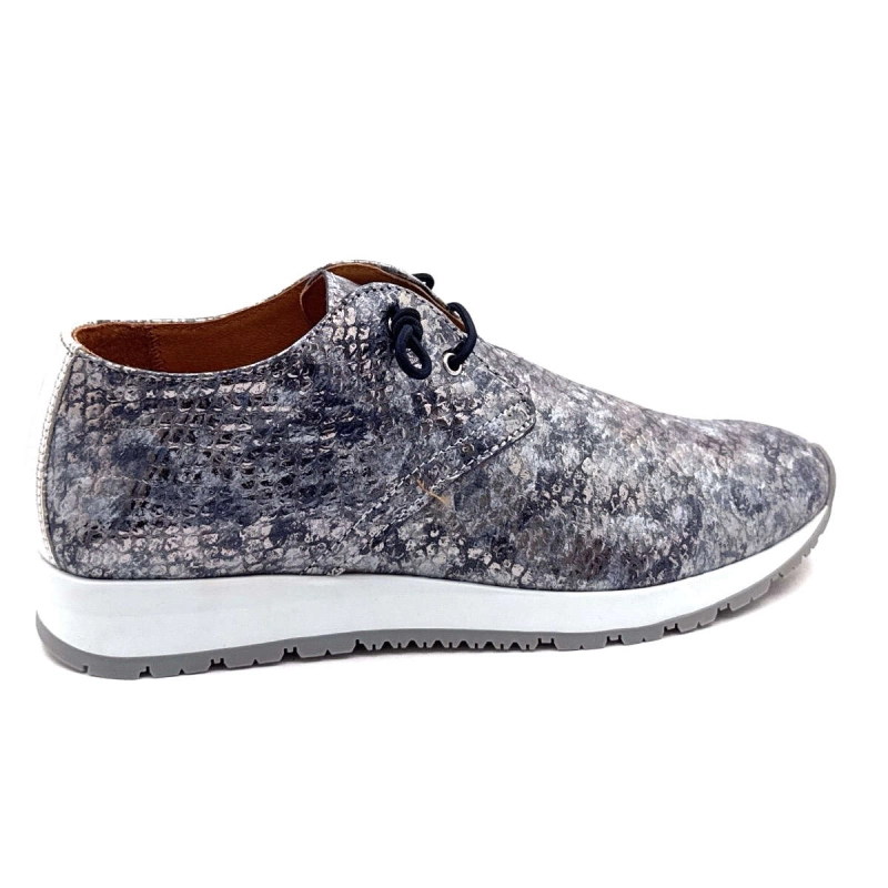 Ivoire 13588 Cuir Reptile Bleu Argent 13588 - ANIL. MALIK/CL - 8527 / Printemps Eté 2025