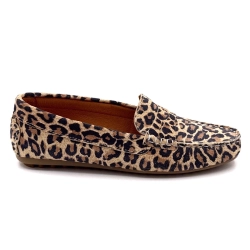 Ivoire Moccasins 10322 Suede Velour Leather Leo