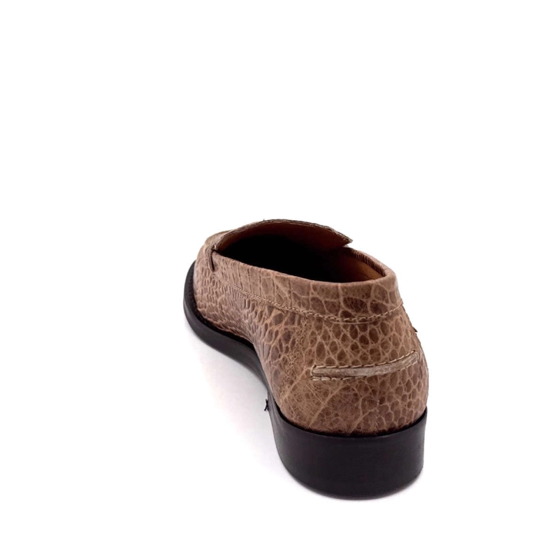 Ivoire 12824 Cuir Coco Marron 12824 - VITELO BABY CROCO - 8547 Printemps Eté 2025