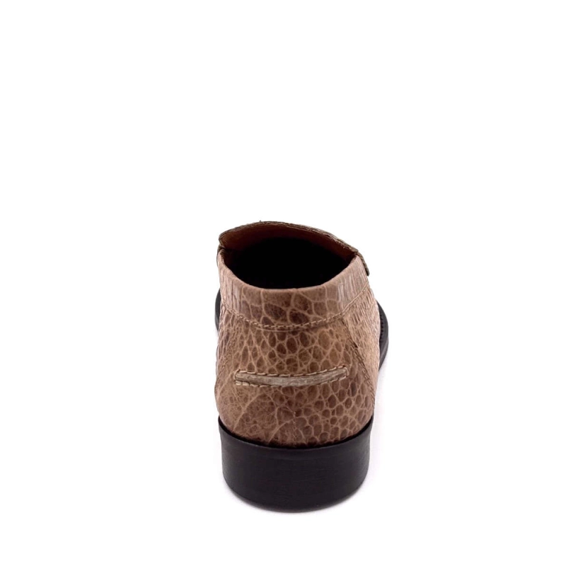 Ivoire 12824 Cuir Coco Marron 12824 - VITELO BABY CROCO - 8547 Printemps Eté 2025