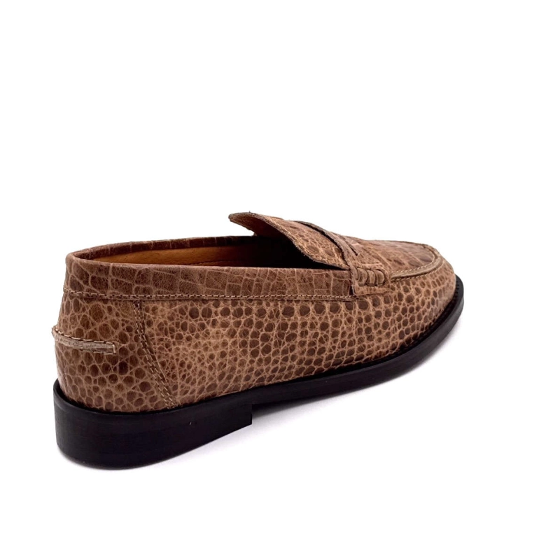 Ivoire 12824 Cuir Coco Marron 12824 - VITELO BABY CROCO - 8547 Printemps Eté 2025