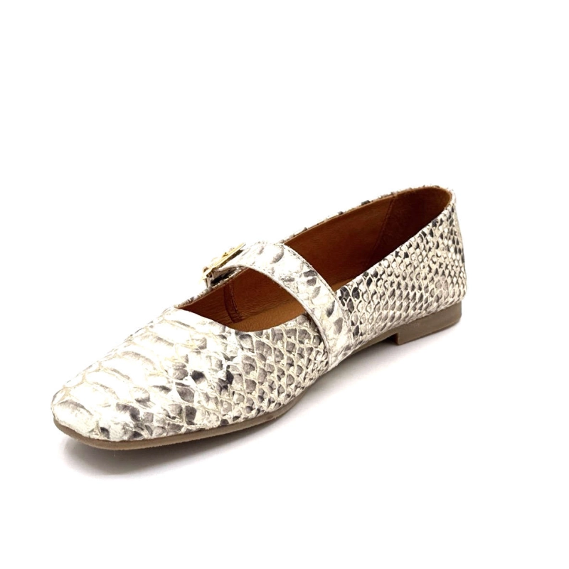 Ivoire 12482 Cuir Pyt Platina 12482 - ANILINA ANACONDA - 8546 Printemps Eté 2025