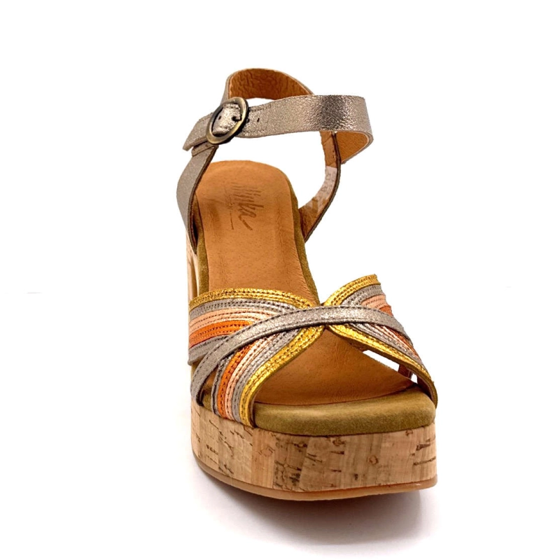 Minka Izzy Cuir Or Multicolore IZZY - COMBI 1 - ASTI LIEGE Printemps Eté 2025