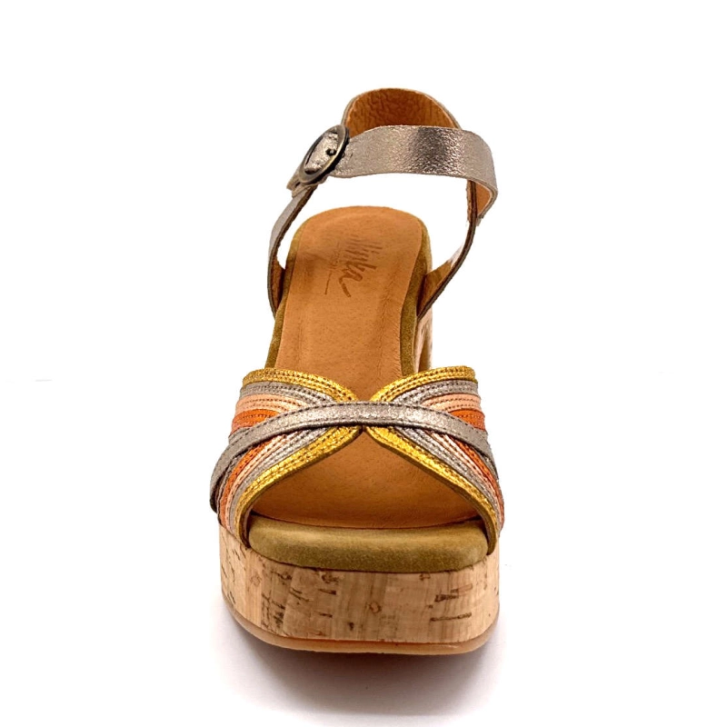 Minka Izzy Cuir Or Multicolore IZZY - COMBI 1 - ASTI LIEGE Printemps Eté 2025