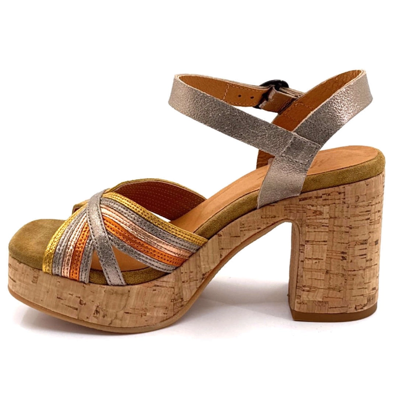 Minka Izzy Cuir Or Multicolore IZZY - COMBI 1 - ASTI LIEGE Printemps Eté 2025