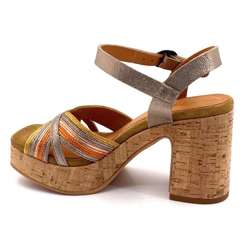 Minka Izzy Cuir Or Multicolore IZZY - COMBI 1 - ASTI LIEGE Printemps Eté 2025