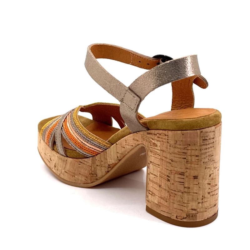 Minka Izzy Cuir Or Multicolore IZZY - COMBI 1 - ASTI LIEGE Printemps Eté 2025