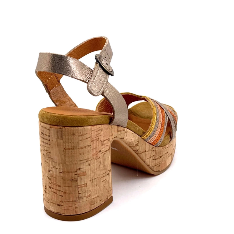 Minka Izzy Cuir Or Multicolore IZZY - COMBI 1 - ASTI LIEGE Printemps Eté 2025