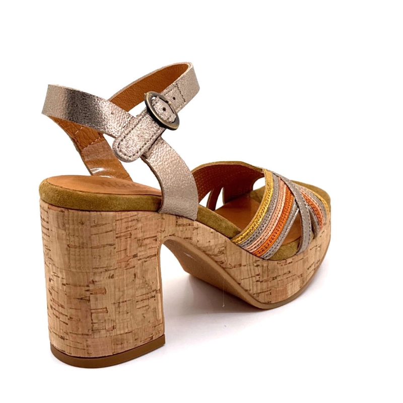 Minka Izzy Cuir Or Multicolore IZZY - COMBI 1 - ASTI LIEGE Printemps Eté 2025