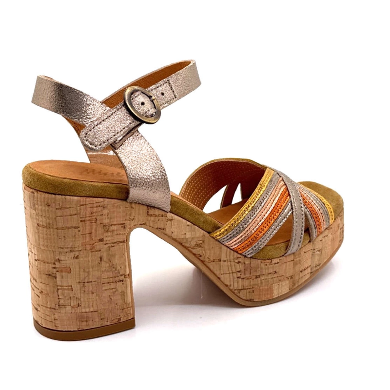 Minka Izzy Cuir Or Multicolore IZZY - COMBI 1 - ASTI LIEGE Printemps Eté 2025