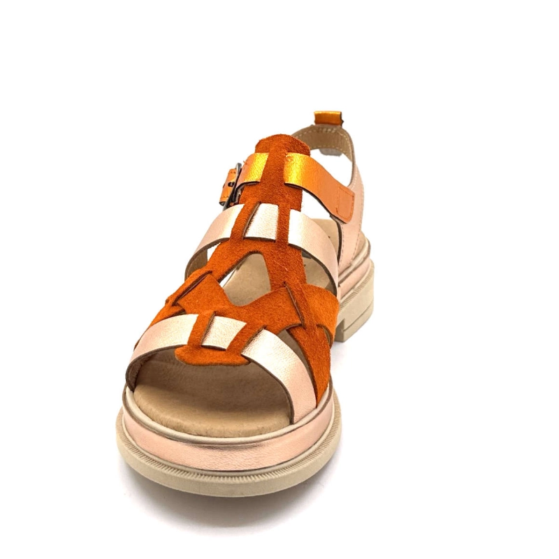 MKD Daho Cuir Orange DAHO - COMBI 3 - ORANGE Printemps Eté 2025