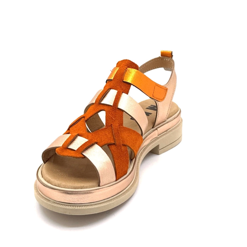 MKD Daho Cuir Orange DAHO - COMBI 3 - ORANGE Printemps Eté 2025