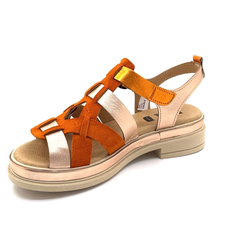 MKD Daho Cuir Orange DAHO - COMBI 3 - ORANGE Printemps Eté 2025
