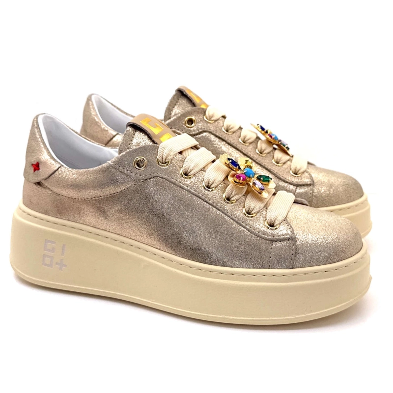 Gio+ Pia315b Cuir Or Bijoux Fleur PIA315B - COMBI - PLATINO FIORE Printemps Eté 2025