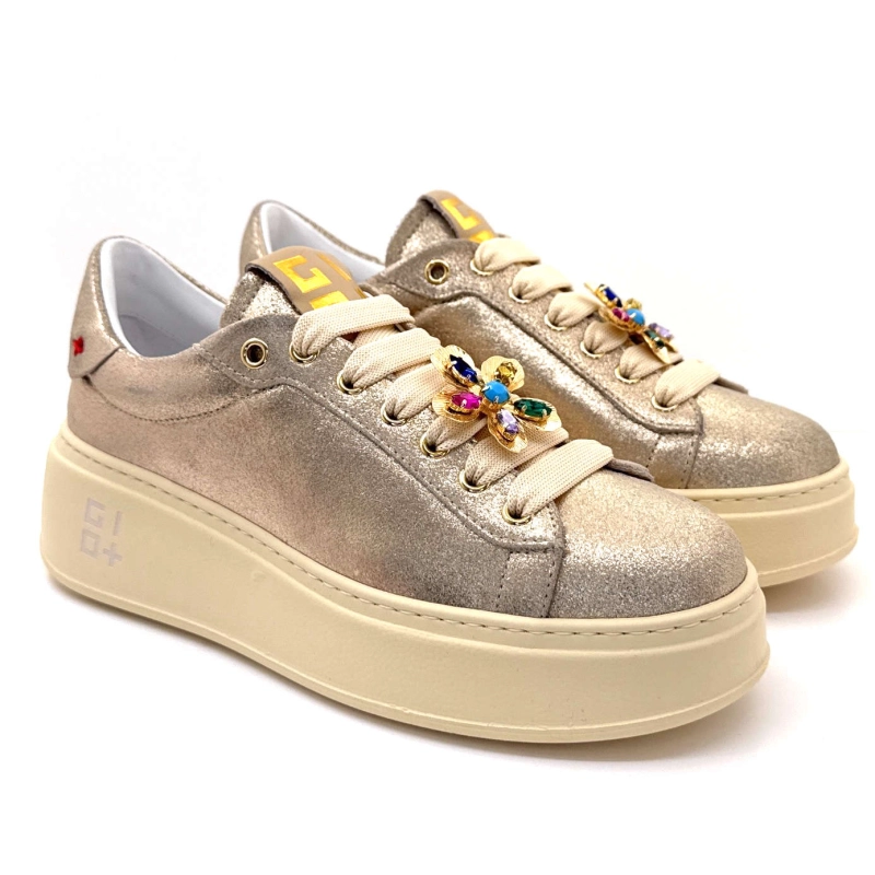 Gio+ Pia315b Cuir Or Bijoux Fleur PIA315B - COMBI - PLATINO FIORE Printemps Eté 2025