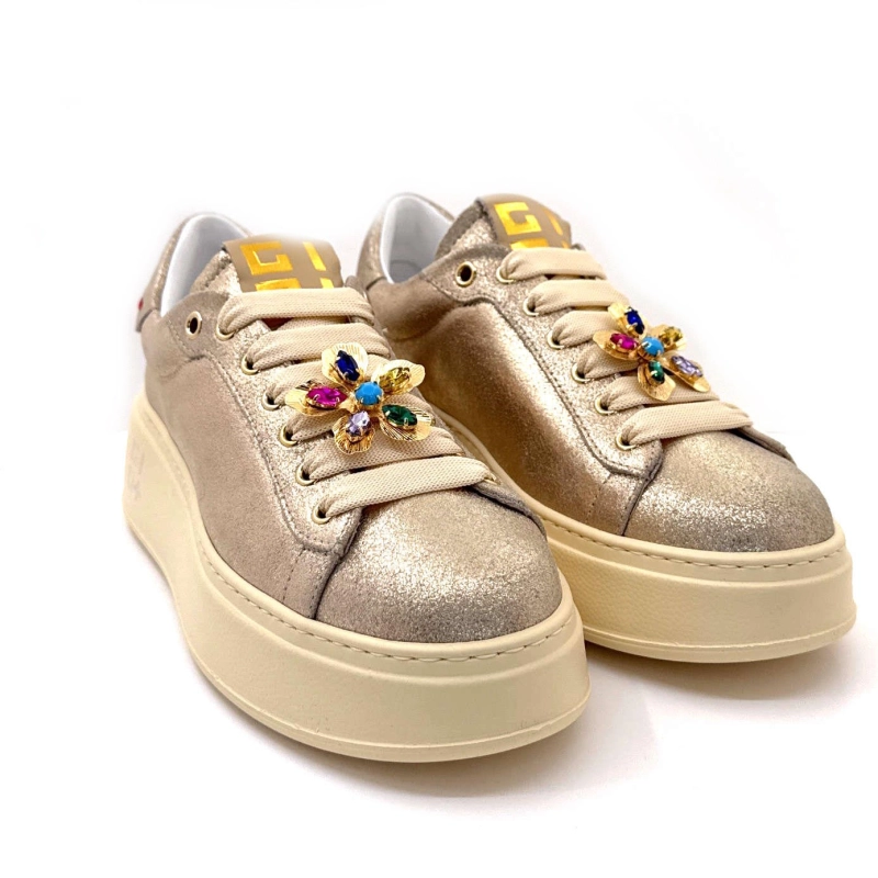 Gio+ Pia315b Cuir Or Bijoux Fleur PIA315B - COMBI - PLATINO FIORE Printemps Eté 2025