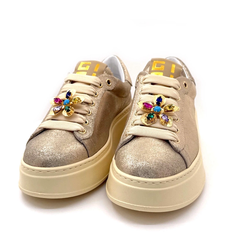 Gio+ Pia315b Cuir Or Bijoux Fleur PIA315B - COMBI - PLATINO FIORE Printemps Eté 2025