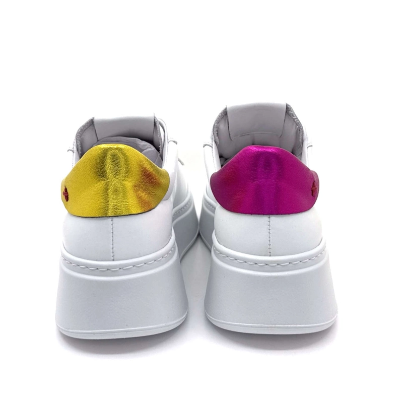 Gio+ Pia328a Cuir Blanc Metal Rose Jaune Bijoux Coeur PIA328A - COMBI - WHITE CUORI Printemps Eté 2025