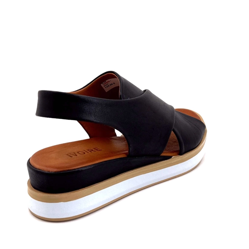 Ivoire 108588 Cuir Noir 108588 / - NOIR Printemps Eté 2025