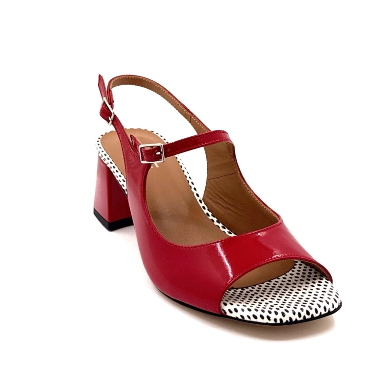 Ivoire 3009 Romy Cuir Vernis Rouge 3009 ROMY - VERLUX FUOCO - ASPID Printemps Eté 2025