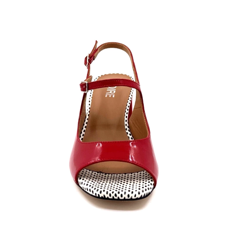 Ivoire 3009 Romy Cuir Vernis Rouge 3009 ROMY - VERLUX FUOCO - ASPID Printemps Eté 2025