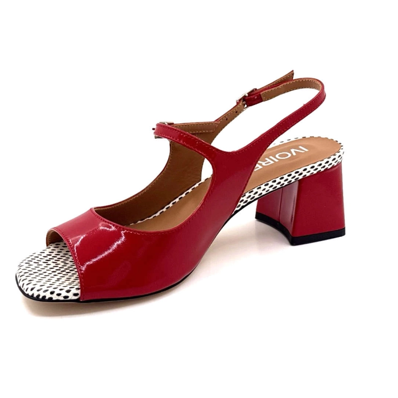 Ivoire 3009 Romy Cuir Vernis Rouge 3009 ROMY - VERLUX FUOCO - ASPID Printemps Eté 2025