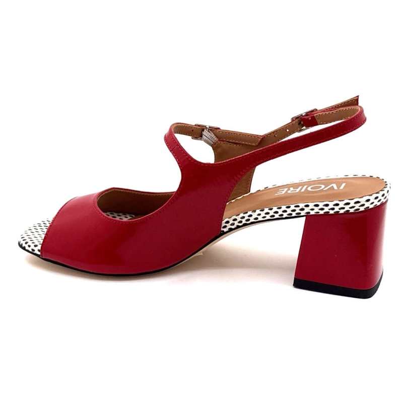 Ivoire 3009 Romy Cuir Vernis Rouge 3009 ROMY - VERLUX FUOCO - ASPID Printemps Eté 2025