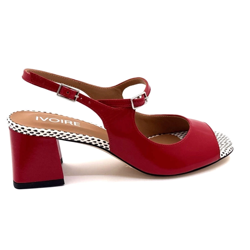 Ivoire 3009 Romy Cuir Vernis Rouge 3009 ROMY - VERLUX FUOCO - ASPID Printemps Eté 2025