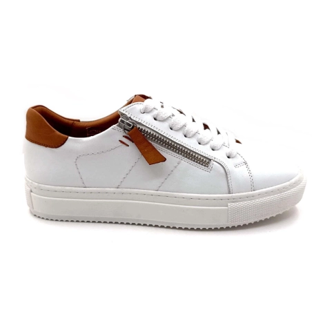 Ivoire 109317 Cuir Blanc Marron 109317 - M.WHITE Printemps Eté 2025