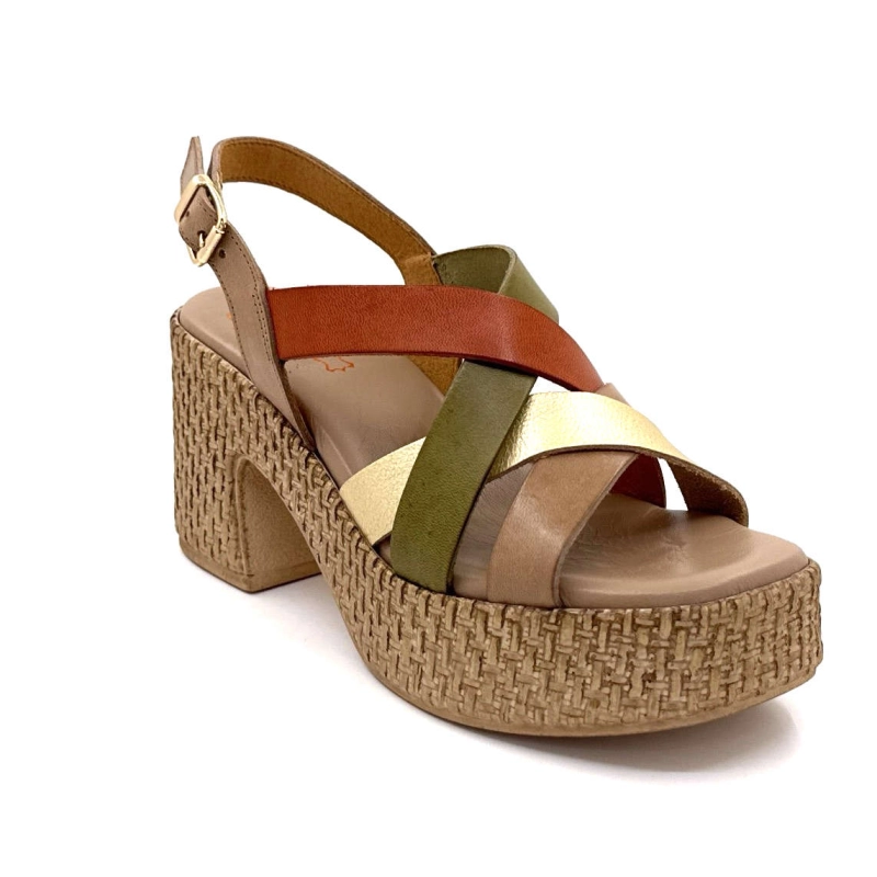 Porronet 7073 Cuir Taupe Or 7073 - TAUPE ORO Printemps Eté 2025