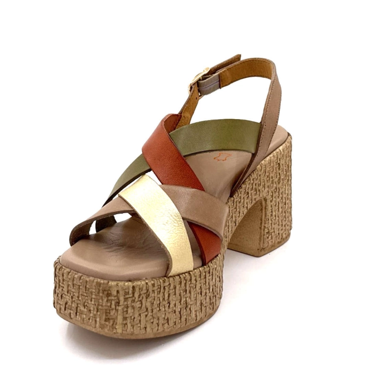 Porronet 7073 Cuir Taupe Or 7073 - TAUPE ORO Printemps Eté 2025