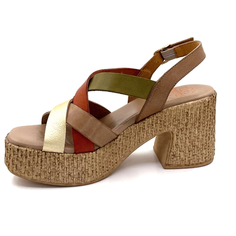 Porronet 7073 Cuir Taupe Or 7073 - TAUPE ORO Printemps Eté 2025