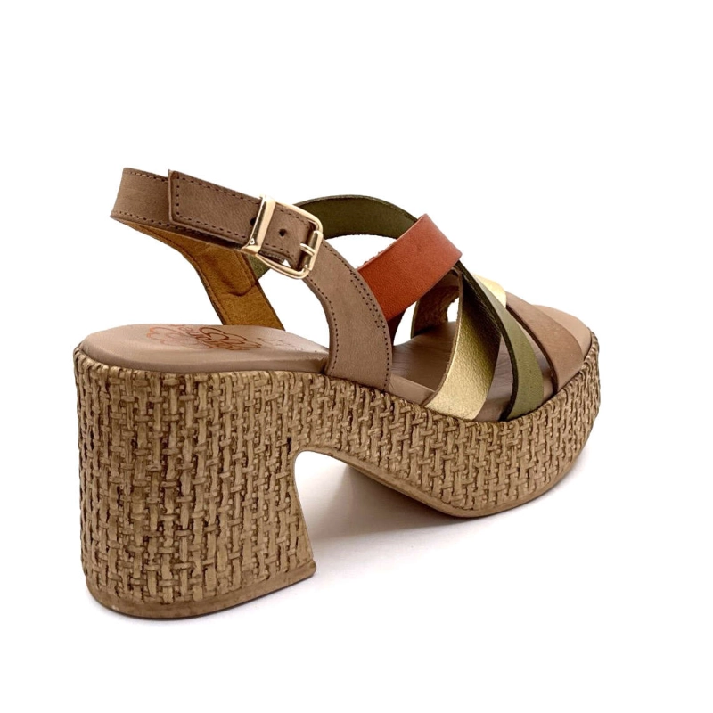 Porronet 7073 Cuir Taupe Or 7073 - TAUPE ORO Printemps Eté 2025