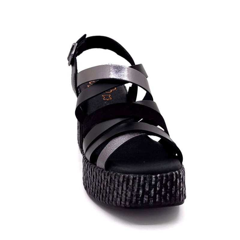 Porronet 7072 Cuir Noir 7072 - NEGRO PLOMBO Printemps Eté 2025