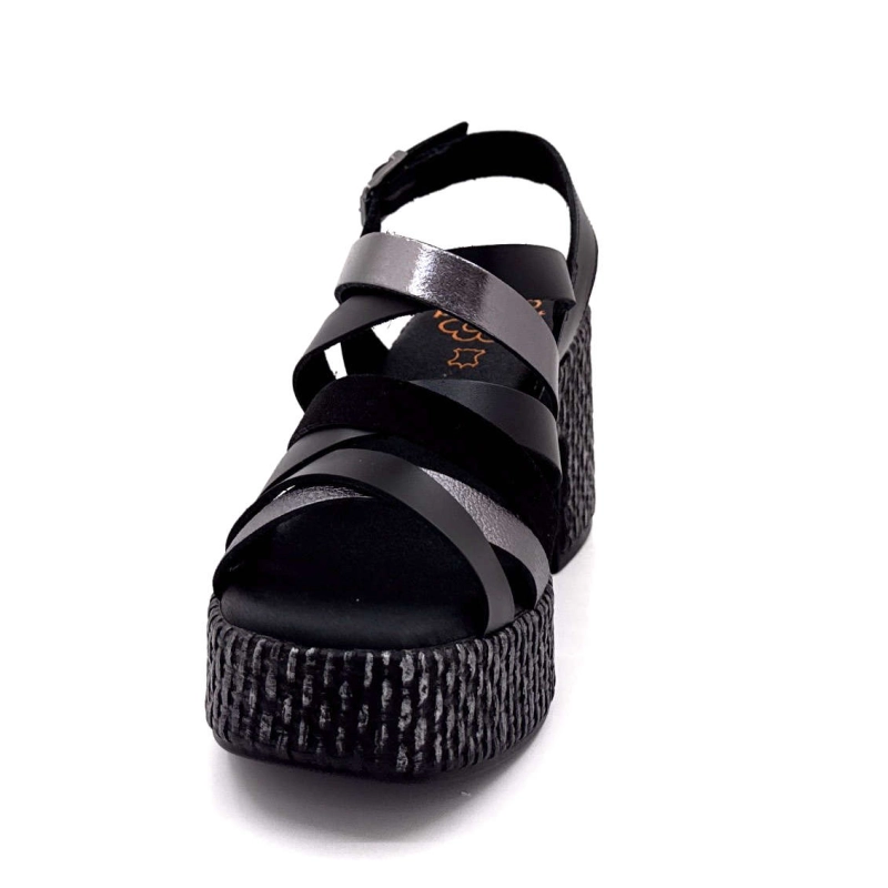 Porronet 7072 Cuir Noir 7072 - NEGRO PLOMBO Printemps Eté 2025