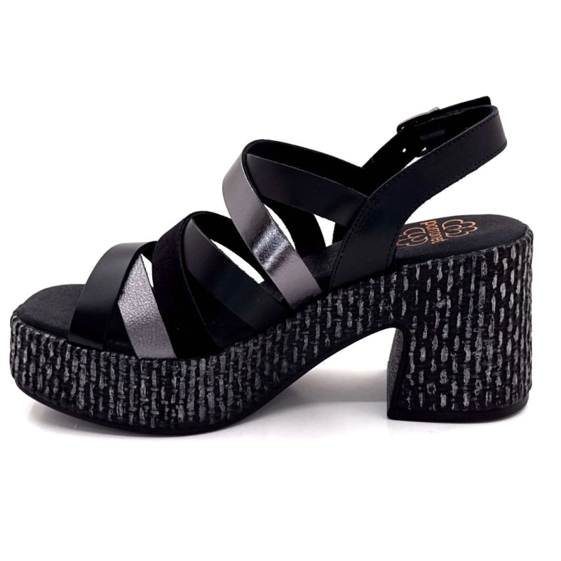 Porronet 7072 Cuir Noir 7072 - NEGRO PLOMBO Printemps Eté 2025