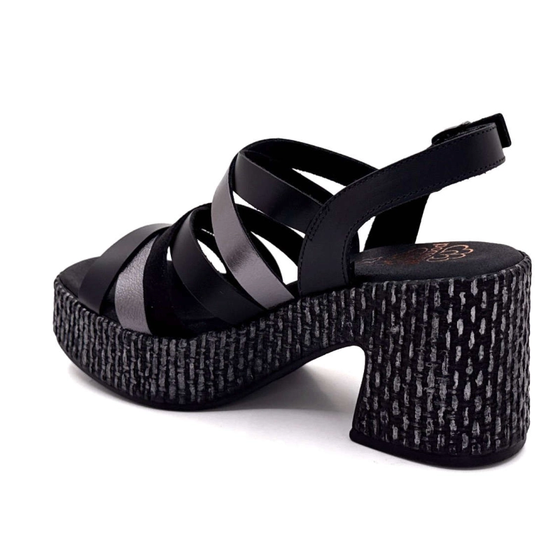 Porronet 7072 Cuir Noir 7072 - NEGRO PLOMBO Printemps Eté 2025