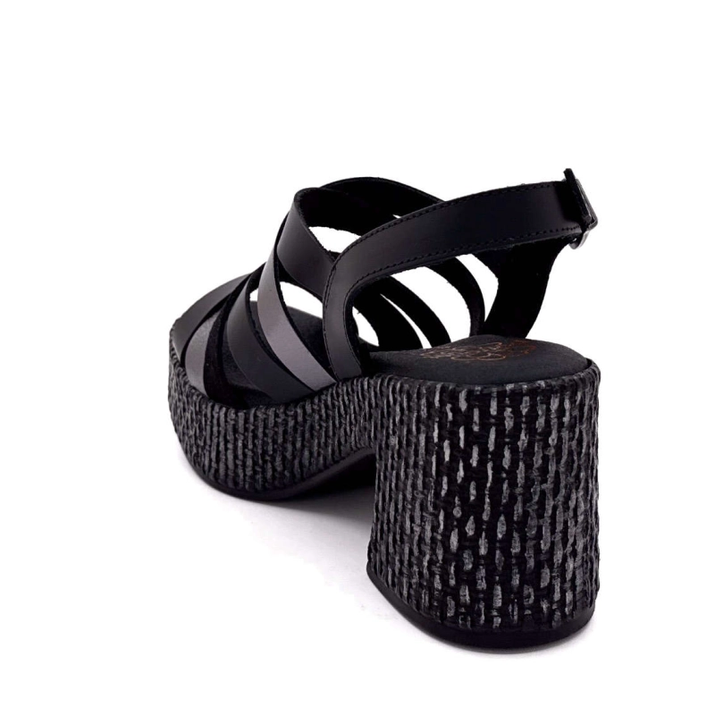 Porronet 7072 Cuir Noir 7072 - NEGRO PLOMBO Printemps Eté 2025