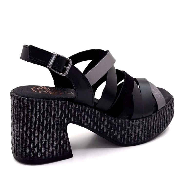 Porronet 7072 Cuir Noir 7072 - NEGRO PLOMBO Printemps Eté 2025