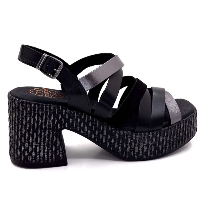 Porronet 7072 Cuir Noir 7072 - NEGRO PLOMBO Printemps Eté 2025