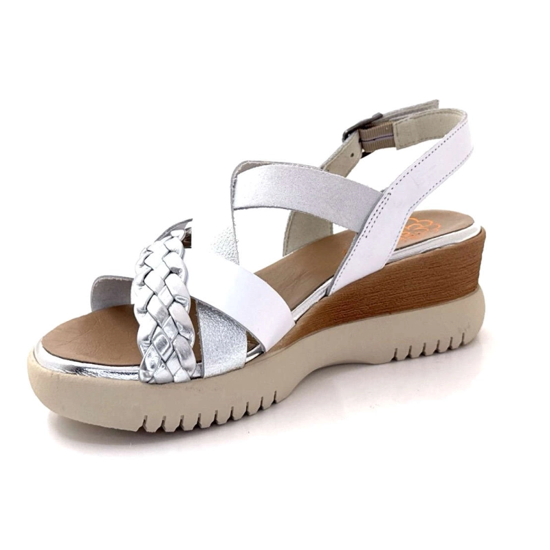 Porronet 7040 Cuir Blanc Argenté 7040 - BLANCO PLATA Printemps Eté 2025