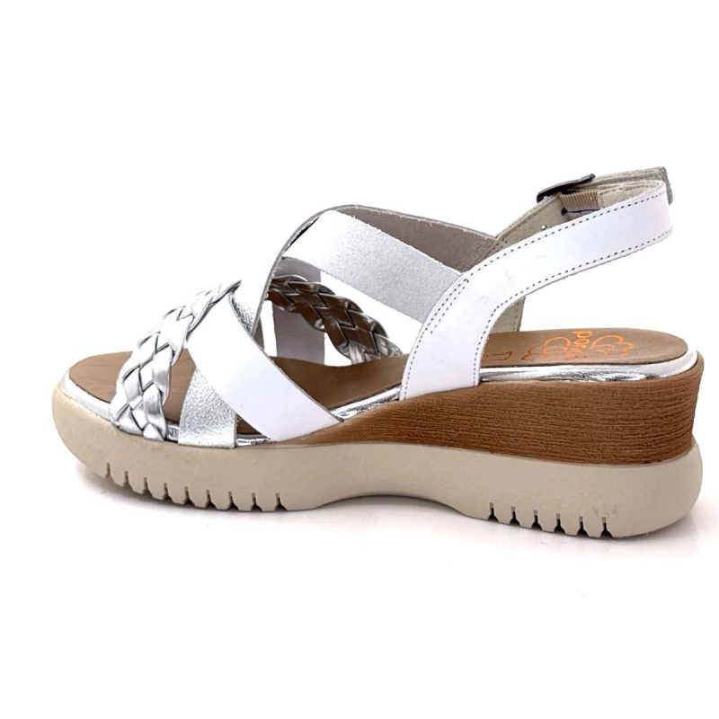 Porronet 7040 Cuir Blanc Argenté 7040 - BLANCO PLATA Printemps Eté 2025