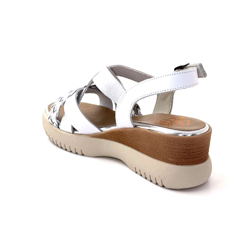 Porronet 7040 Cuir Blanc Argenté 7040 - BLANCO PLATA Printemps Eté 2025