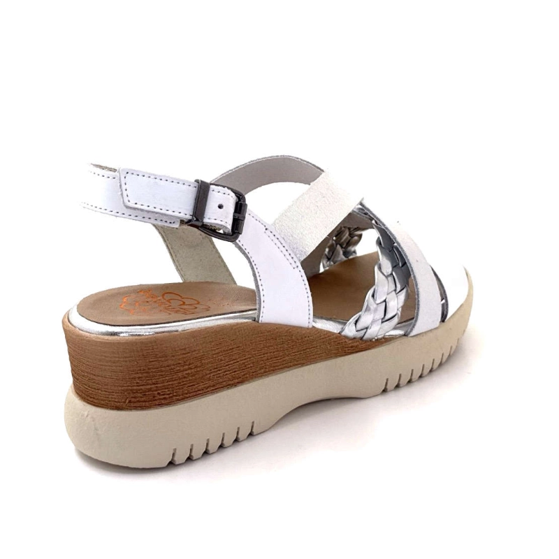 Porronet 7040 Cuir Blanc Argenté 7040 - BLANCO PLATA Printemps Eté 2025