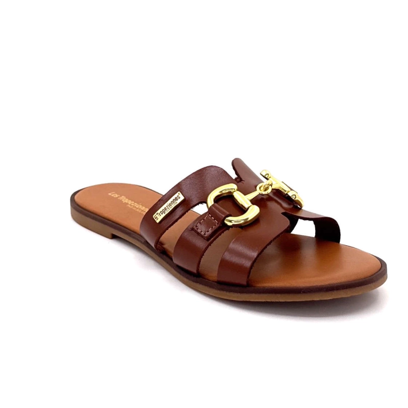 Les Tropeziennes 330589 Hamia F Cuir Marron 330589 HAMIA F - TAN Printemps Eté 2025